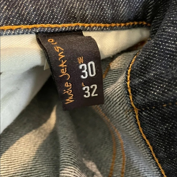 Nudie Jeans Co Slim Jim Mens Jeans Size W30 L32 Straight Blue Denim Cold Denim - Picture 11 of 11